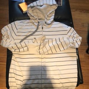 White pull up sweater